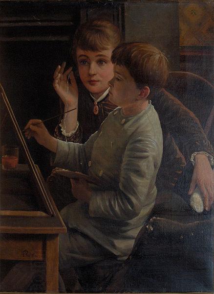 unknow artist The young artist China oil painting art
